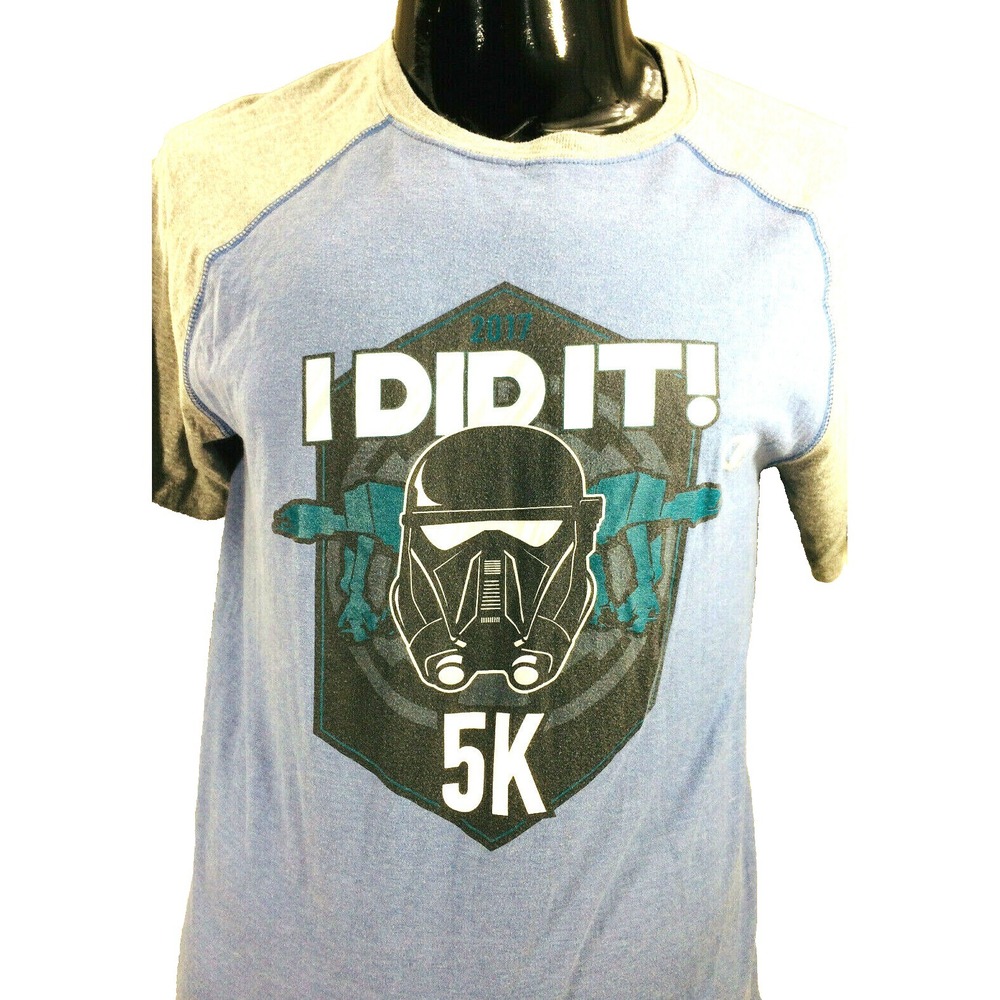 Champion Walt Disney Adult Size L World Star Wars 5K 2017 Run Disney T-Shirt